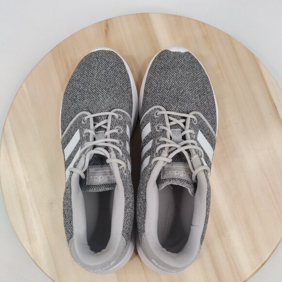 Adidas Cloudfoam Qt Racer Gray White Running Sneakers Women US 7 - Picture 9 of 14